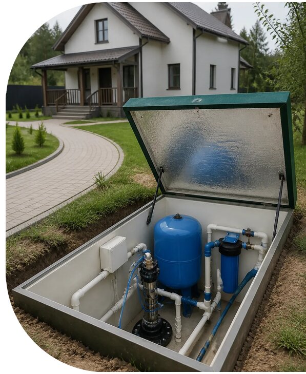 Автономное водоснабжение дома в Кизилюрте от 154890 р. | АПаруса-Кзт